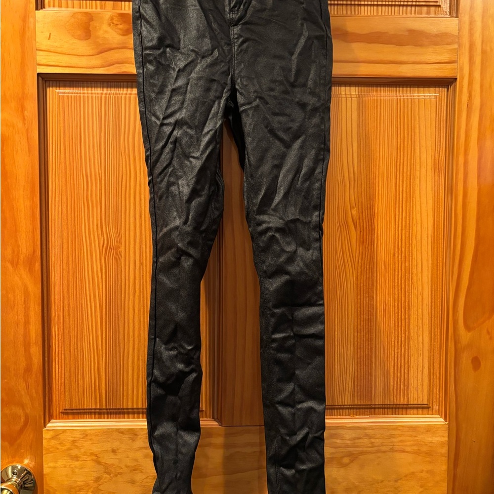 Shinestar Black “Leather” Skinny Pants